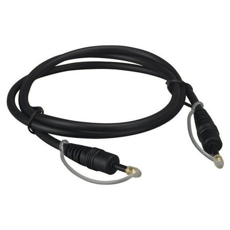 SANOXY 12ft Mini-Toslink M/M Fiber Optic Audio Cable, Molded Type SNX-CBL-TL101-1112